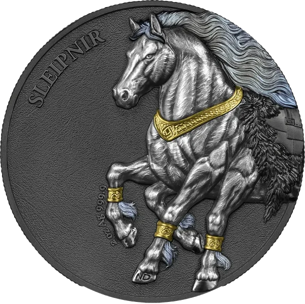 Germania Beasts: Sleipnir Ultra Double High Relief 2 oz srebra